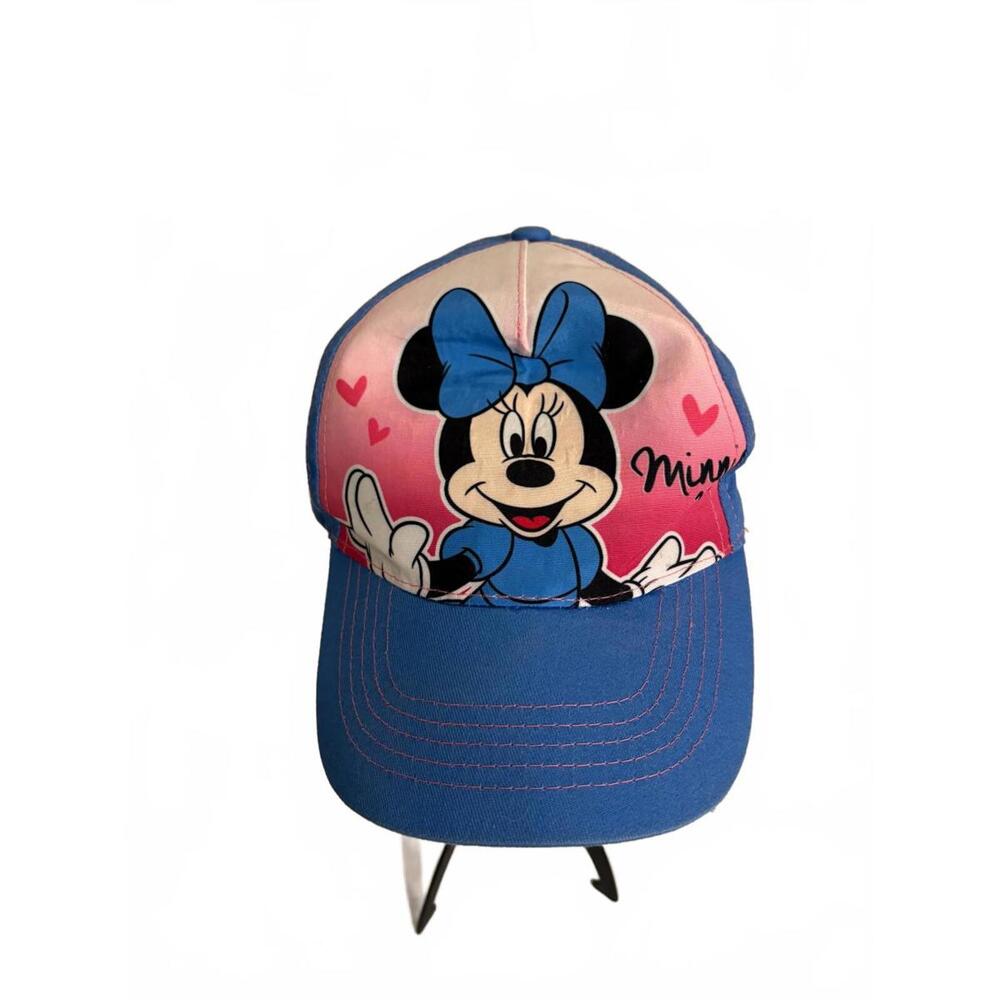 Disney‎ Girl's Minnie Mouse Blue Baseball Cap Adjustable Strap